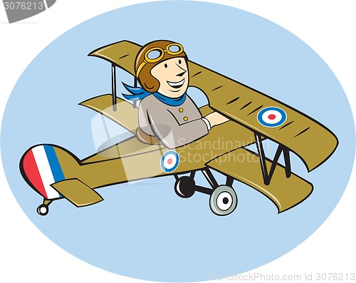 Image of Sopwith Camel Scout Airplane Cartoon