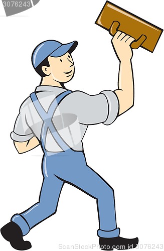 Image of Plasterer Masonry Trowel Cartoon