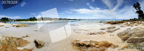 Image of Tourists on vacation at Currarong Australia scenic Parorama