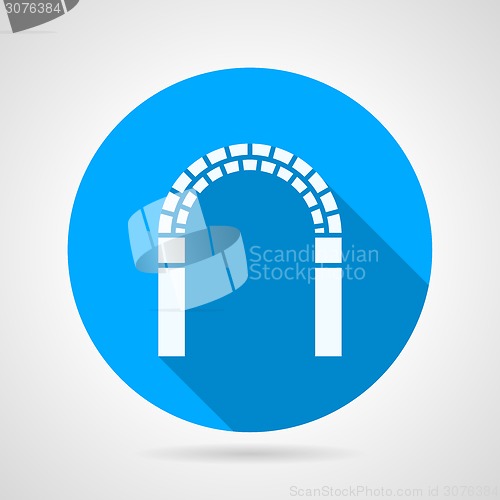 Image of Circle vector icon for archway