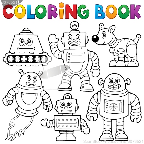 Image of Coloring book robot collection 1