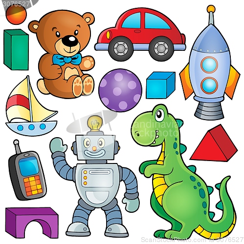 Image of Collection with toys theme 2