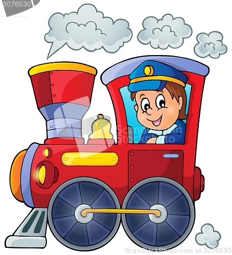 Image of Image with train theme 1