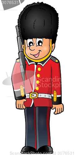 Image of Happy Beefeater guard