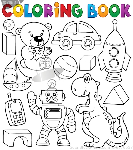 Image of Coloring book with toys thematics 2