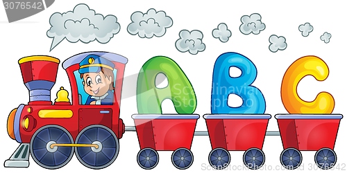 Image of Train with three letters