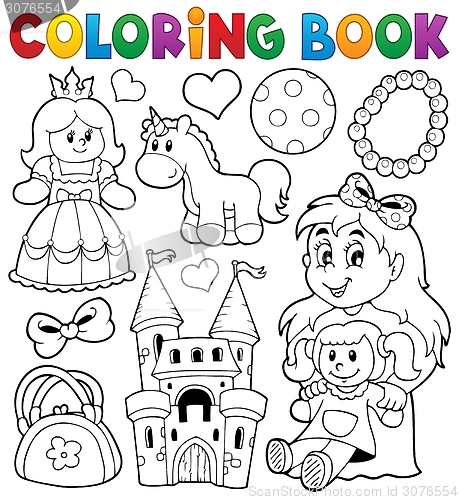Image of Coloring book with toys thematics 1