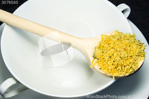 Image of instant chicken noodle soup