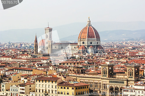 Image of Duomo and view of Florence in Italy