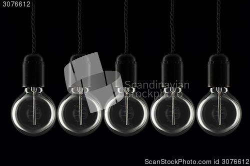 Image of Row of lightbulbs