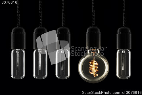 Image of Lightbulbs the odd one out