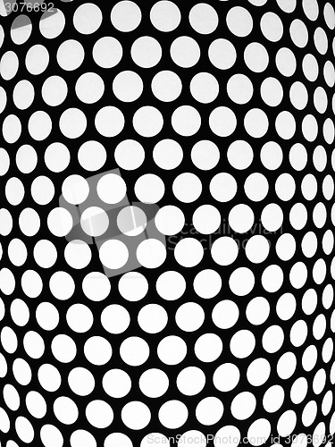 Image of Dotted pattern, detail of a lampshade