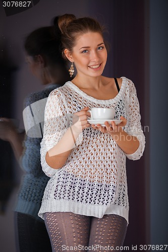 Image of Woman in beautiful dress