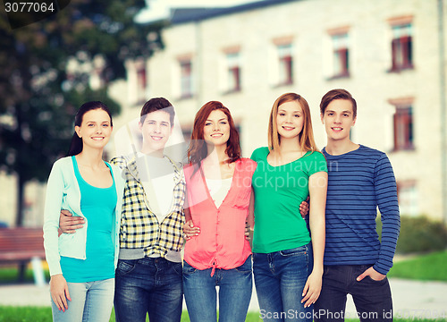 Image of group of smiling students standing