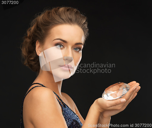 Image of woman with big diamond