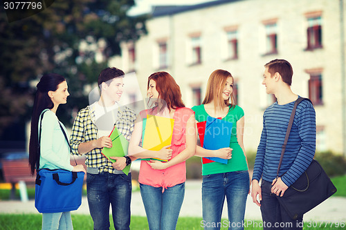 Image of group of smiling students standing