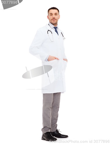 Image of male doctor with stethoscope