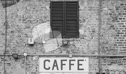 Image of Coffee sign in Italy