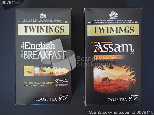 Image of Eglish Breakfast and Assam Twinings Teas
