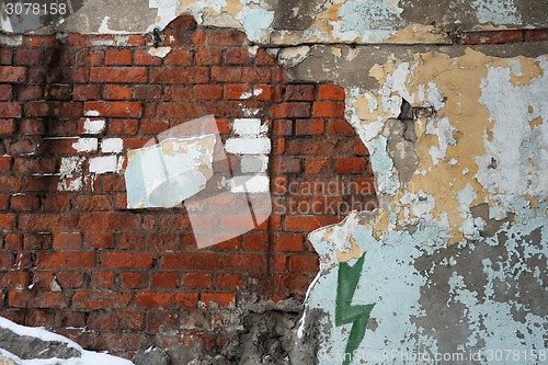 Image of Brick wall in the temple