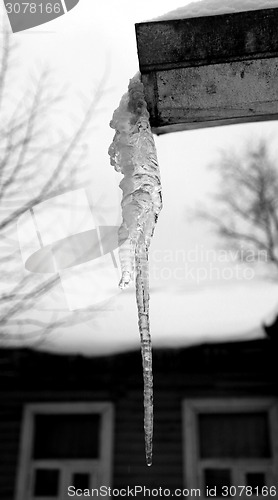 Image of large icicle 