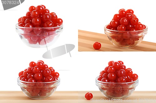 Image of Bowl of cherries. Set.