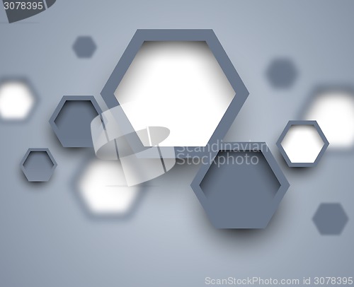 Image of Abstract science gray background