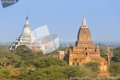 Image of Tamples of Bagan, Burma, Myanmar, Asia.