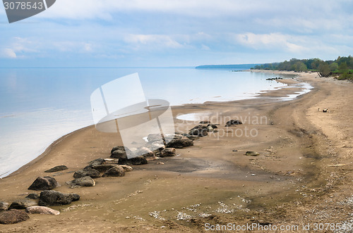 Image of Morning landscape on a beach of Baltic sea