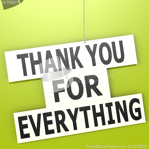 Image of Thank you for everything