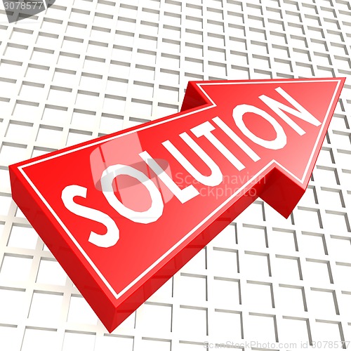 Image of Solution arrow with graph background