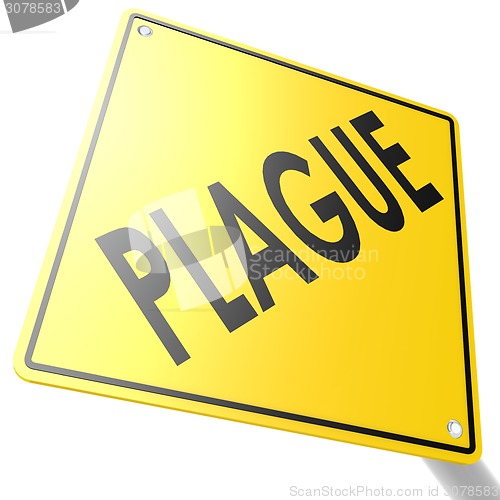 Image of Road sign with plague