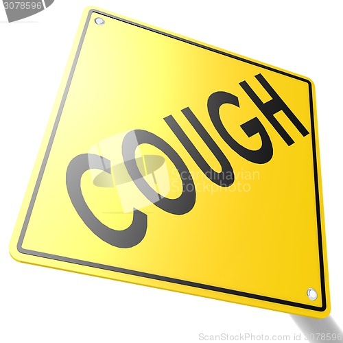 Image of Road sign with cough