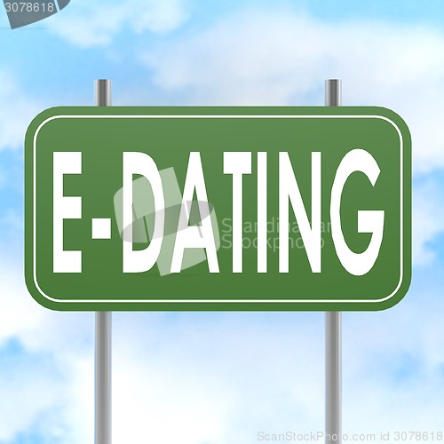 Image of E dating road sign