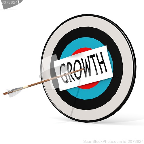 Image of Arrow,growth and board