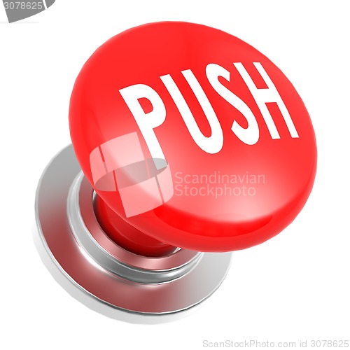 Image of Red push button