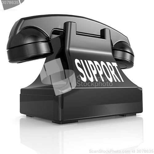 Image of Black support phone