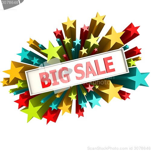 Image of Big sale star banner