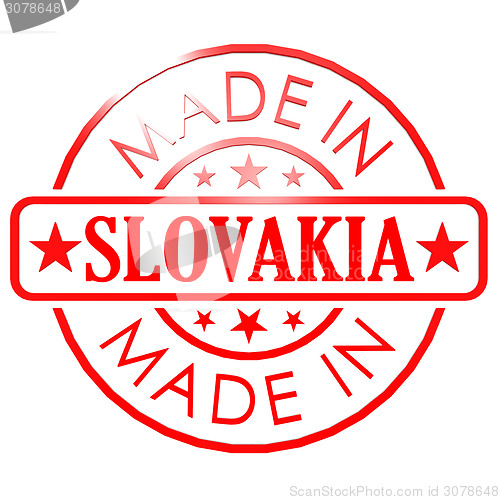 Image of Made in Slovakia red seal