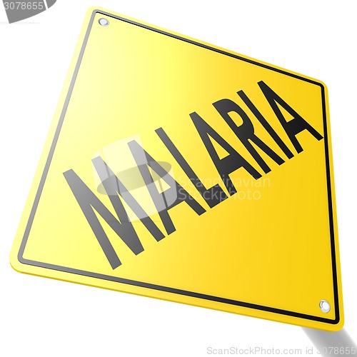 Image of Road sign with malaria