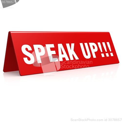 Image of Speak up banner