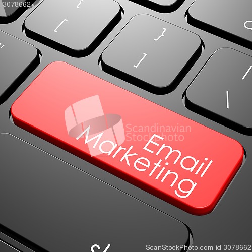 Image of Email marketing keyboard