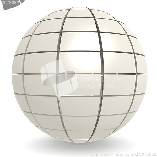 Image of White pattern sphere