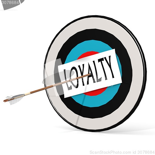 Image of Arrow, loyalty and board