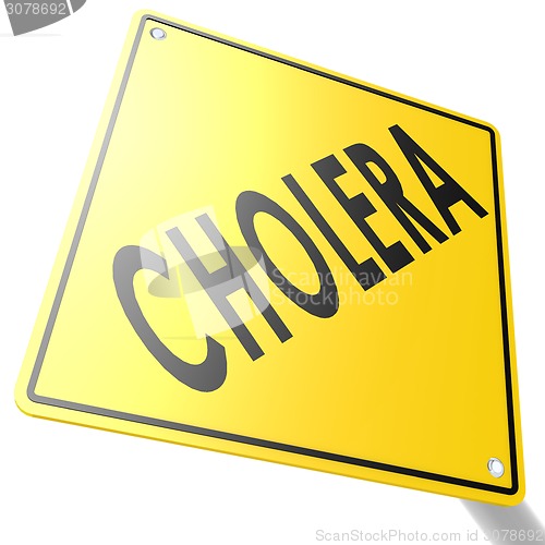 Image of Road sign with cholera