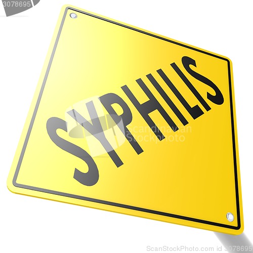 Image of Road sign with syphilis