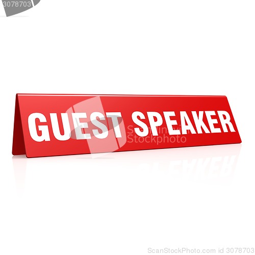 Image of Guest speaker tag