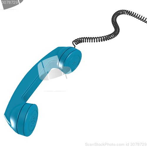 Image of Blue telephone receiver