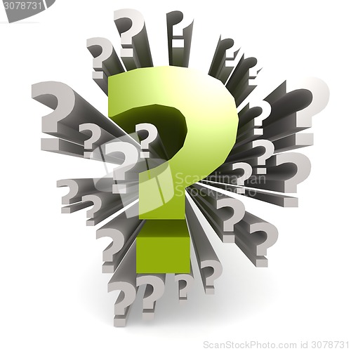 Image of Green question mark