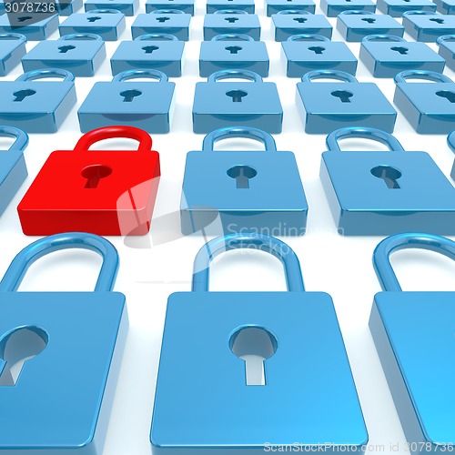 Image of Red lock